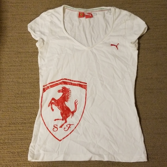 puma ferrari women white